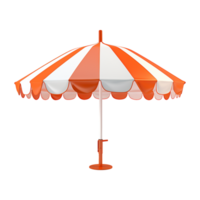 AI generated Beach umbrella isolated on transparent background png