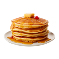 AI generated Pancakes isolated on transparent background png