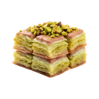 AI generated Baklavas on transparency background png