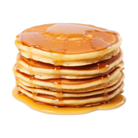 AI generated Pancakes isolated on transparent background png