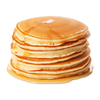 AI generated Pancakes isolated on transparent background png