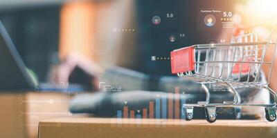 sell products online ,customer satisfaction ,order in online store ,shopping on  internet ,consumers opinion, and rated their satisfaction ,Online ratings and reviews ,evaluation business success photo