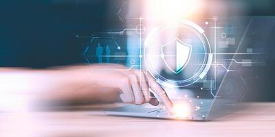 Data protection concept and secure internet security access ,cyber security technology ,Login to online database with your username and password ,cybersecurity ,Protecting data from thef photo