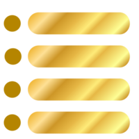 infográfico Lista com 4 passos e processo ouro cor Projeto png