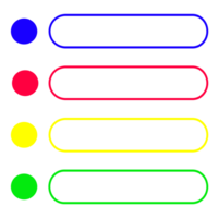 Infografik aufführen mit 4 Schritte und Prozess Design png