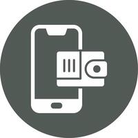 Mobile Wallet Vecto Icon vector