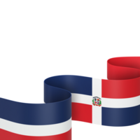 Dominican Republic flag design national independence day banner element transparent background png