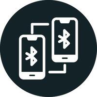 Phone Bluetooth Connected Vecto Icon vector
