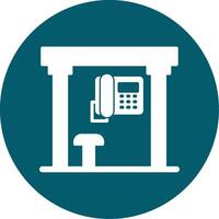 Telephone Box Vecto Icon vector