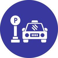 estacionamiento vecto icono vector