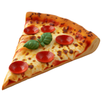 ai gegenereerd een plak van pizza. perfect voor voedsel, reclame, en ontwerp elementen png