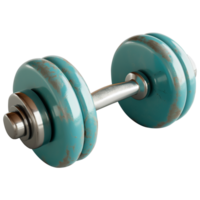 AI generated Dumbbell, 3d design. Perfect for sports, advertising and design elements png