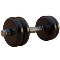AI generated Dumbbell, 3d design. Perfect for sports, advertising and design elements png