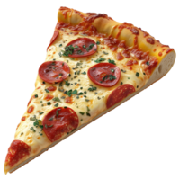 AI generated A slice of pizza. perfect for food, advertising, and design elements png