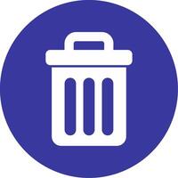 Trash Bin Vecto Icon vector
