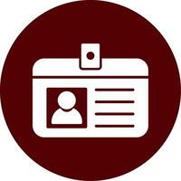 Identification Card Vecto Icon vector