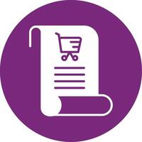 Shopping List Vecto Icon vector