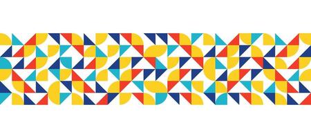 triangle yellow hipster geometric mosaic banner design background vector