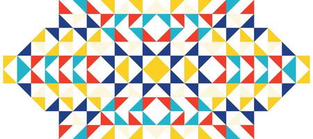triangle colorful hipster geometric mosaic banner design background vector