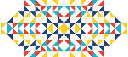 triangle colorful hipster geometric mosaic banner design background vector