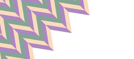abstract pastel chevron decorative zigzag banner design background vector