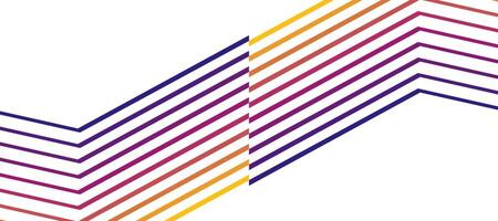 rainbow gradient wave geometric outline stripes design background vector
