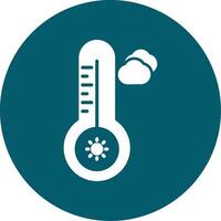 Temperature Hot Vecto Icon vector