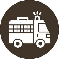 Police Van Vecto Icon vector