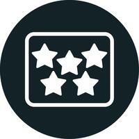 Five Star Vecto Icon vector