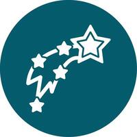 Shooting Stars Vecto Icon vector