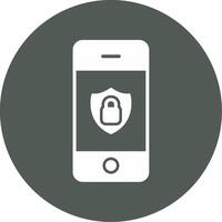 Mobile Security Vecto Icon vector