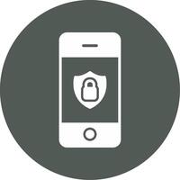 Mobile Security Vecto Icon vector