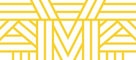 resumen amarillo geométrico líneas decorativo diseño fondo vector