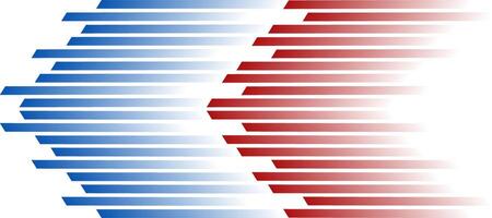 abstract red blue horizontal stripes blurry gradient design background vector