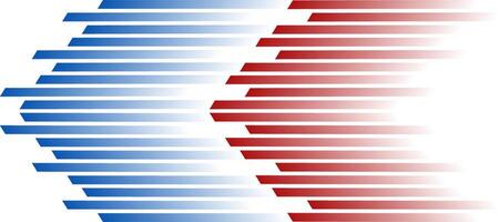 abstract red blue horizontal stripes blurry gradient design background vector