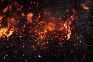 AI generated Ember's radiant cascade photo