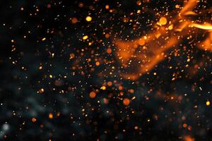AI generated Charcoal's fiery waltz photo