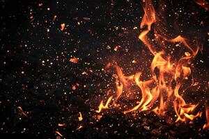 AI generated Ember's fiery dance photo