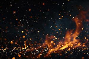 AI generated Ember's fiery cascade photo