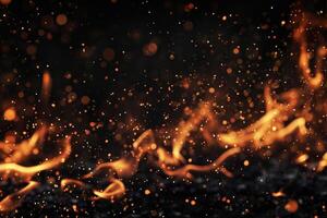 AI generated Charcoal's fiery waltz photo