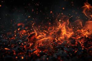 AI generated Ember's radiant cascade photo