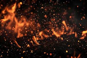 AI generated Charcoal's glowing cascade photo