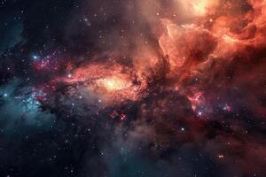 AI generated Spectacular cosmic view for your artistic touch photo