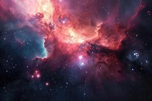 AI generated Breathtaking celestial canvas for your creative endeavor photo