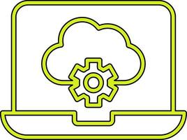 Cloud Computing Vecto Icon vector