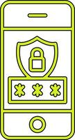 Mobile Security Vecto Icon vector