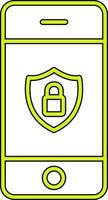 Mobile Security Vecto Icon vector