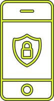 Mobile Security Vecto Icon vector