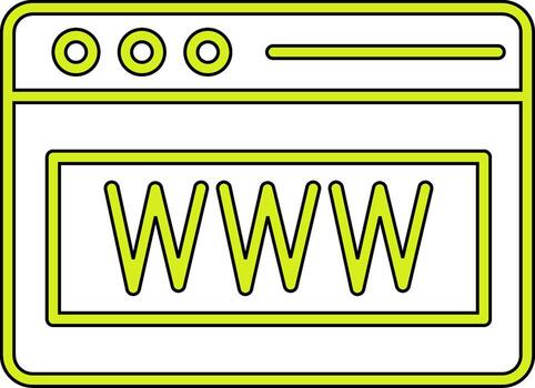 web navegador vecto icono vector