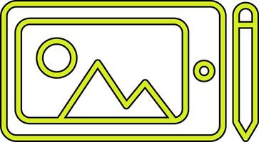 Graphic Tablet Vecto Icon vector